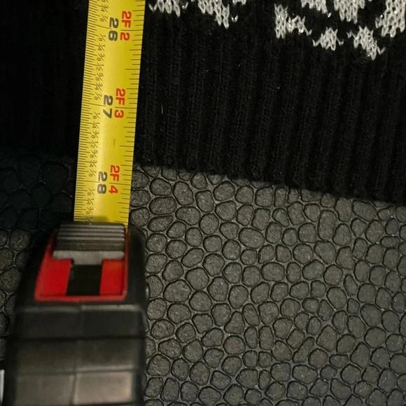 Vintage 80s Adele rose black and silver sweater size 22W Bin 12‎ - Picture 7 of 12